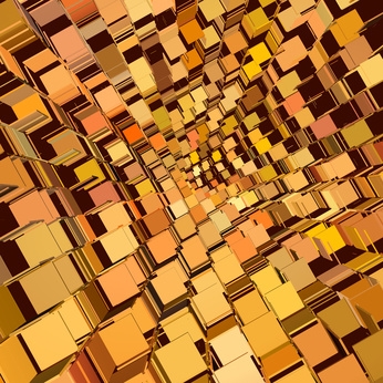 abstract cube pattern mixed orange yellow backdrop